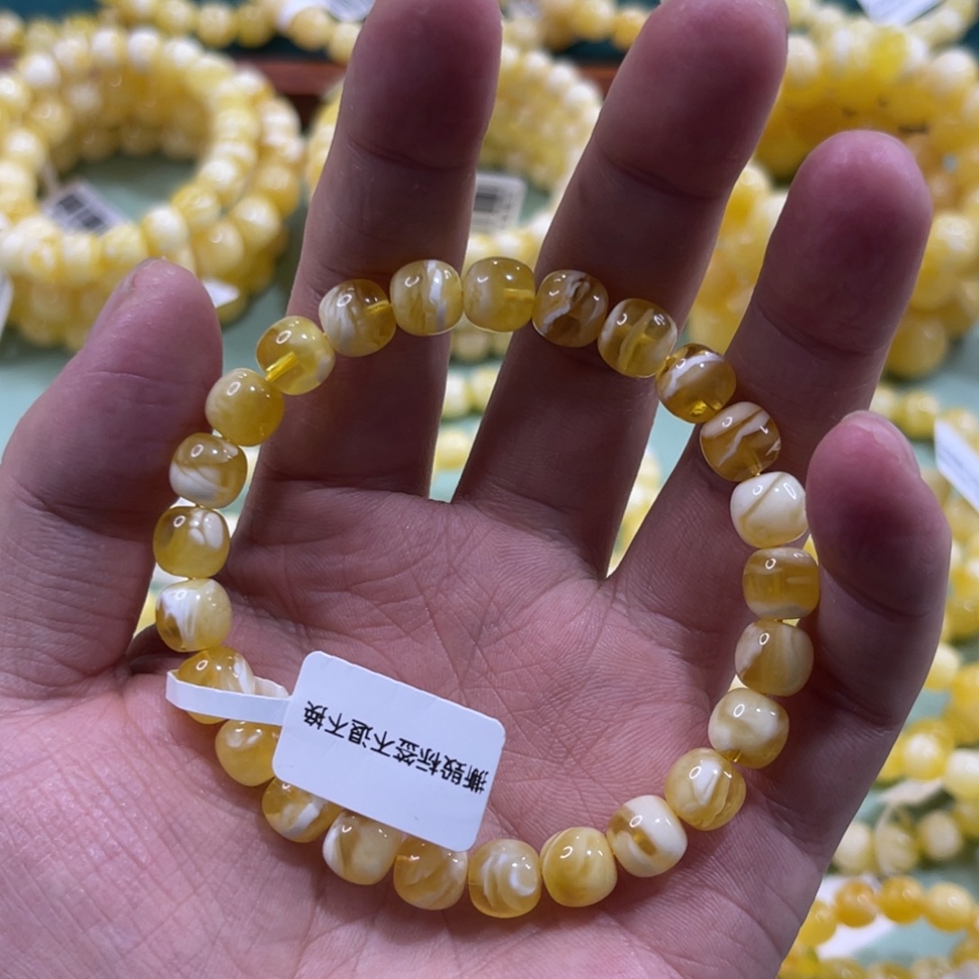 t***o蜜蜡未镶嵌珠宝奇石8.5mm