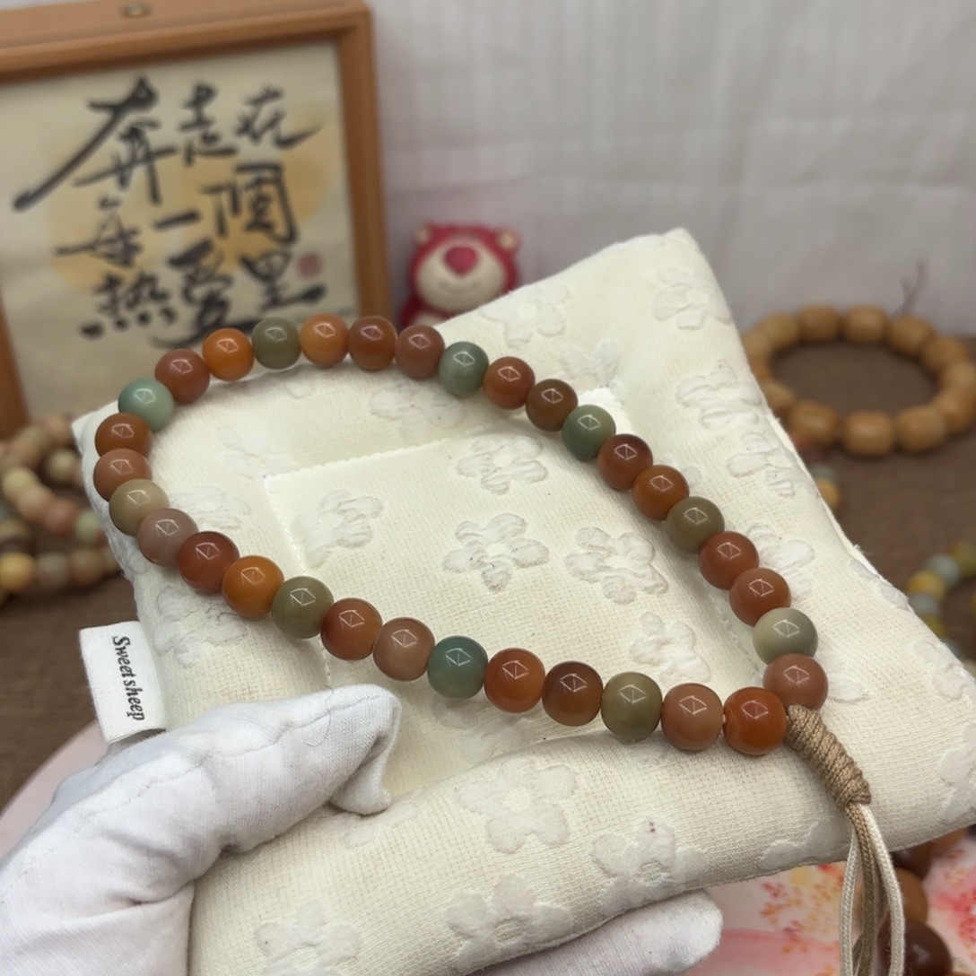 菩提根/象牙果吊坠11干磨玉化胖苹果手持偶有瑕668