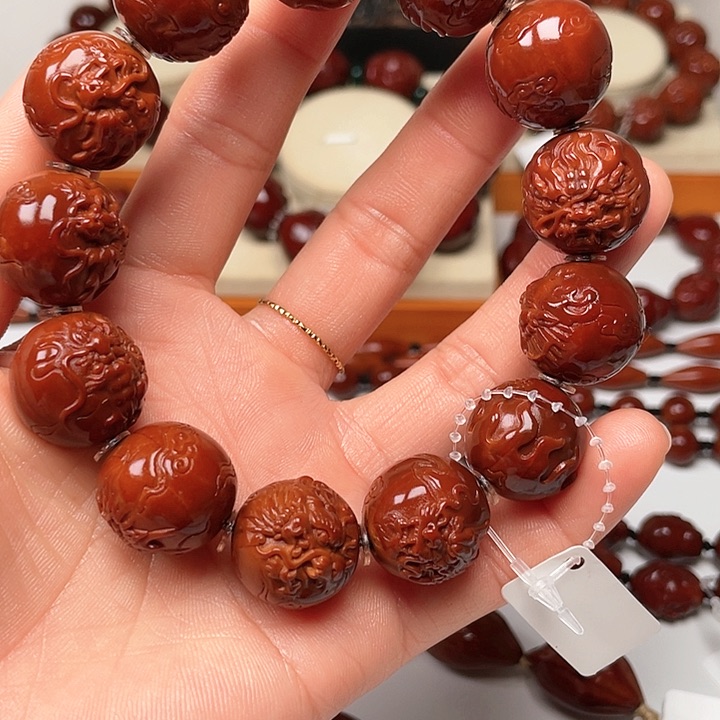 橄榄核手串既****~包浆玉化