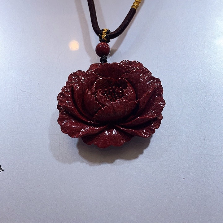 天然辰砂云*飘牡丹花开