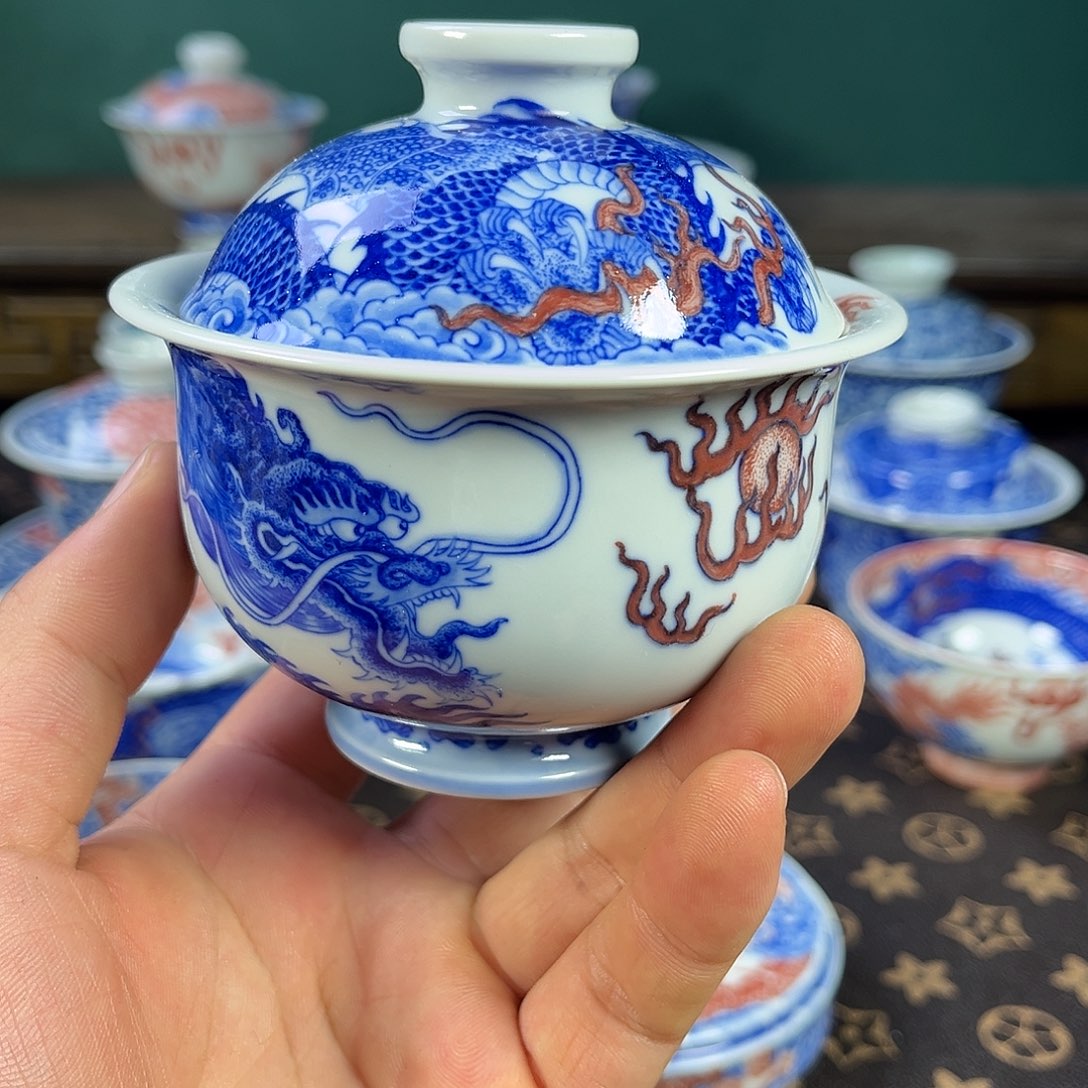 瓷片自成堂景德镇手工手绘