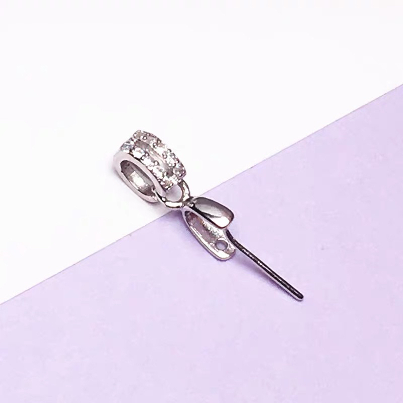 吊坠925银 时尚百搭款银扣子（拍下备注颜色）挂坠乌鸡手镯