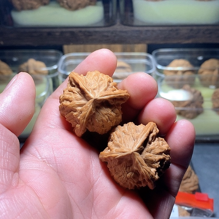 文玩核桃把件上**_一物一图盘山正奔核桃