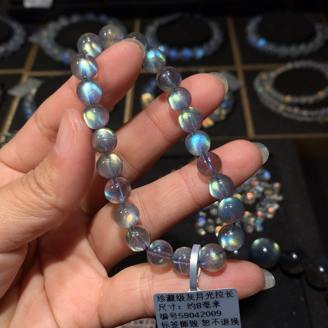 拉长石手链8未镶嵌