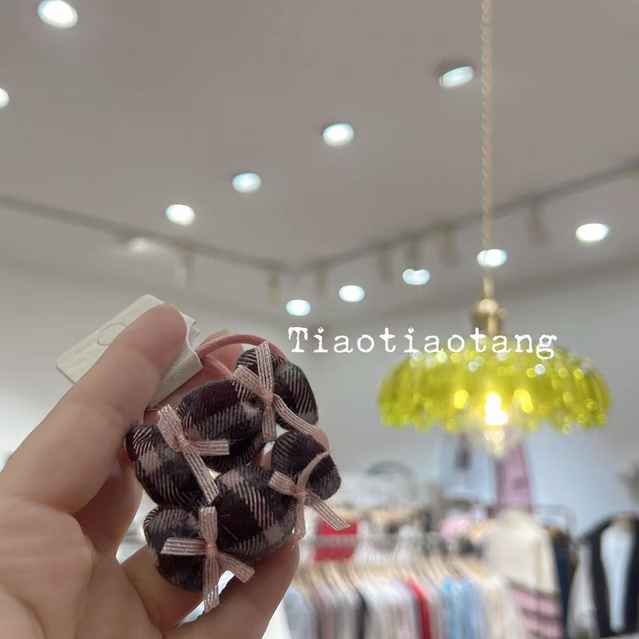 【发饰满三件飞】格纹蝴蝶结发夹儿童甜美可爱侧边夹碎发