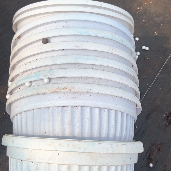 塑料口径24厘米 白色元宝盆 一组4个