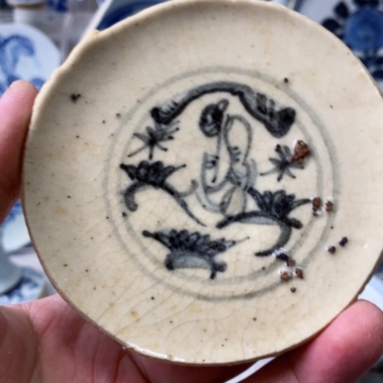 瓷片现代瓷器青花瓷片