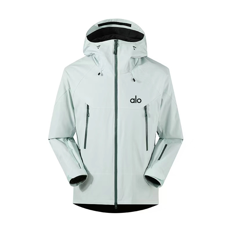 alo高品质透气软壳衣专业级户外防风防水连帽轻量型软壳冲锋衣