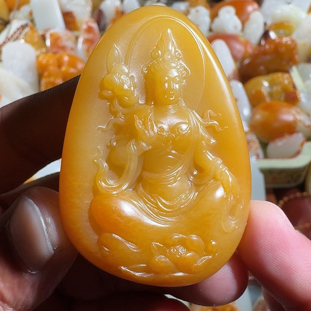 和田玉未镶嵌挂件