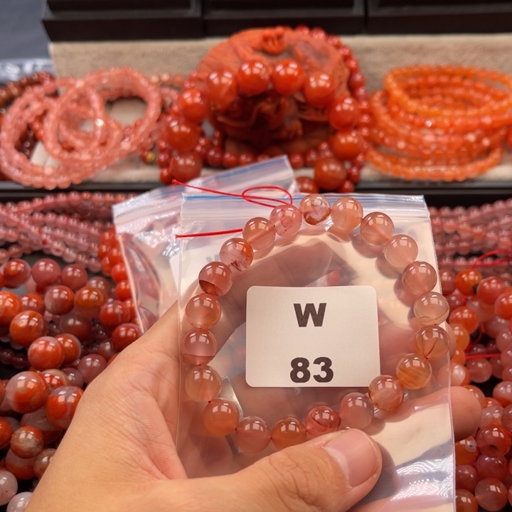 南红玛瑙未镶嵌多样性发货默认微瑕称重10mm