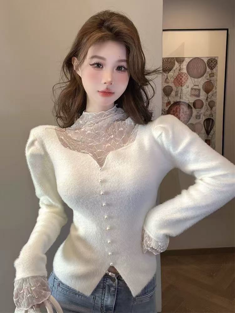 《 维娅女装》 合集上衣编号 小个子短款网红毛针织衫 