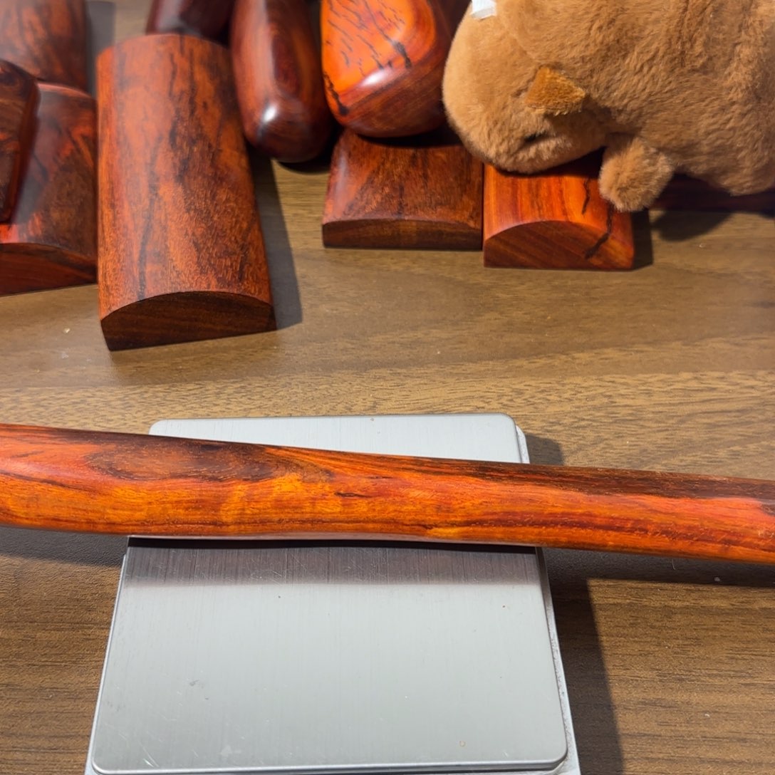 福***福木印度小叶紫檀手把件