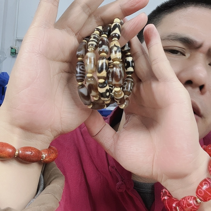 玛瑙手链未镶嵌T13牙王天地多样发其一