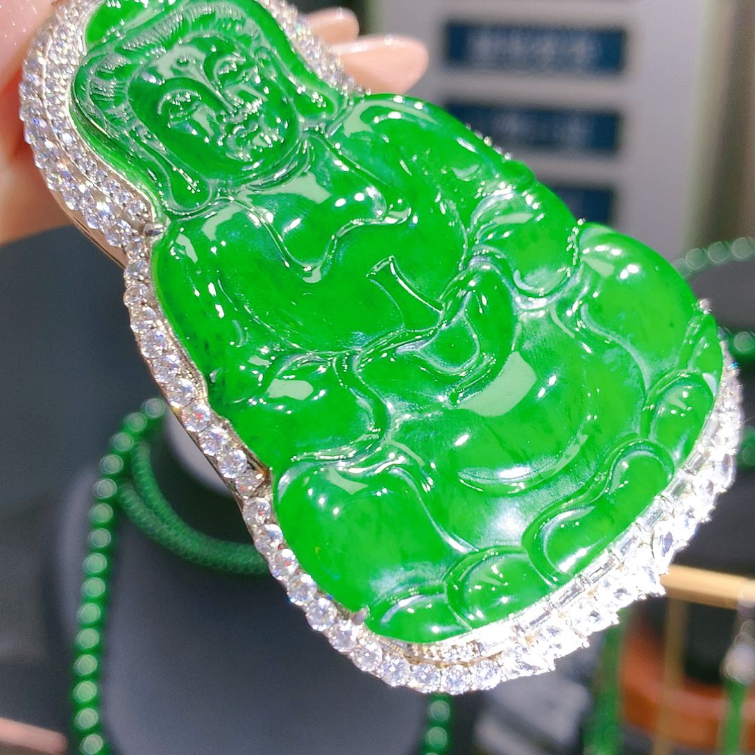 翡翠颈饰银S925镶嵌4甄选qj