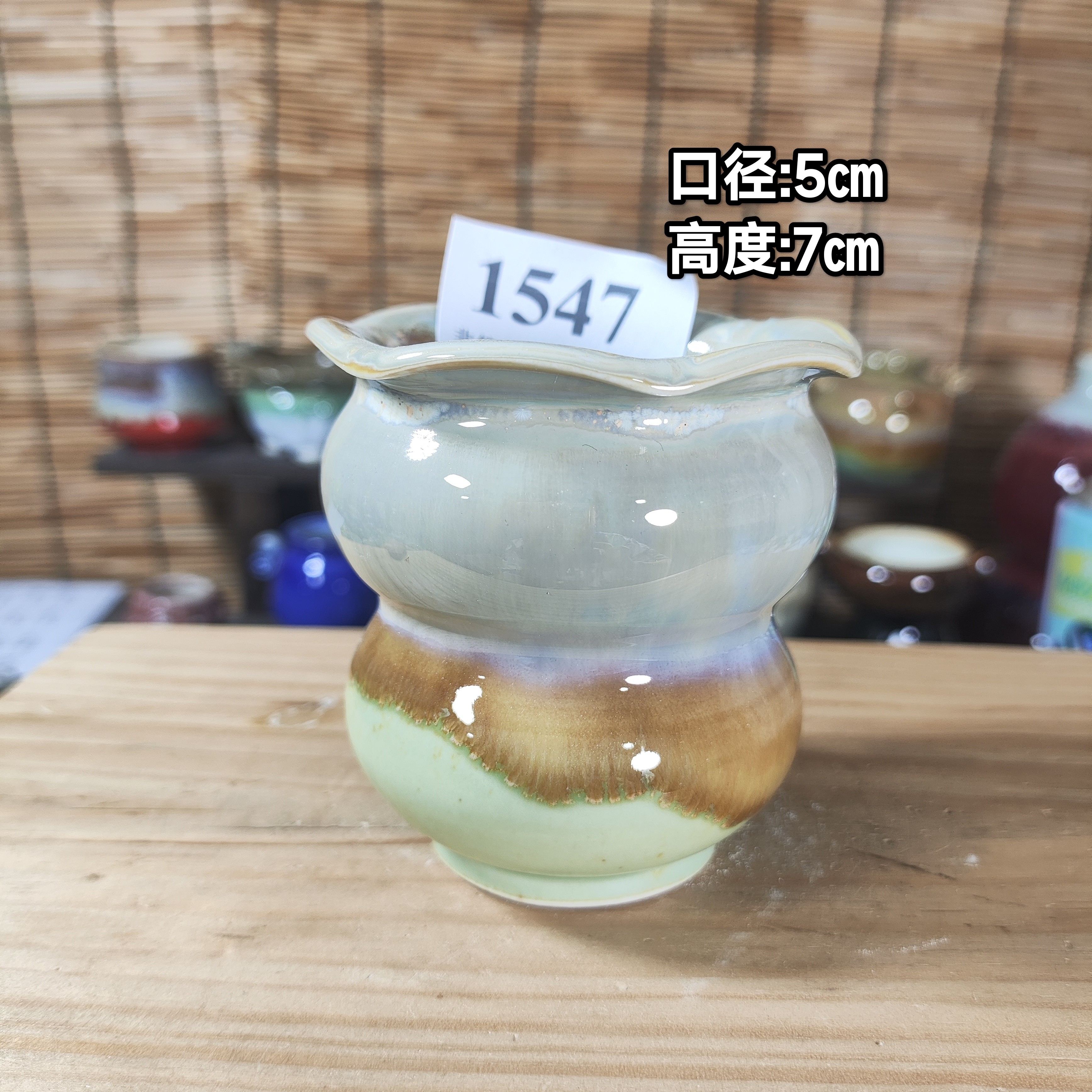 手工创意多肉花盆摆件迷你多肉花盆景德镇纯手工制做