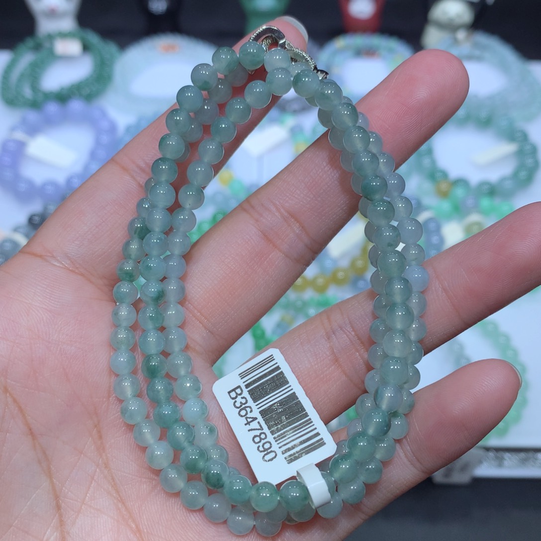 翡翠未镶嵌手串天然