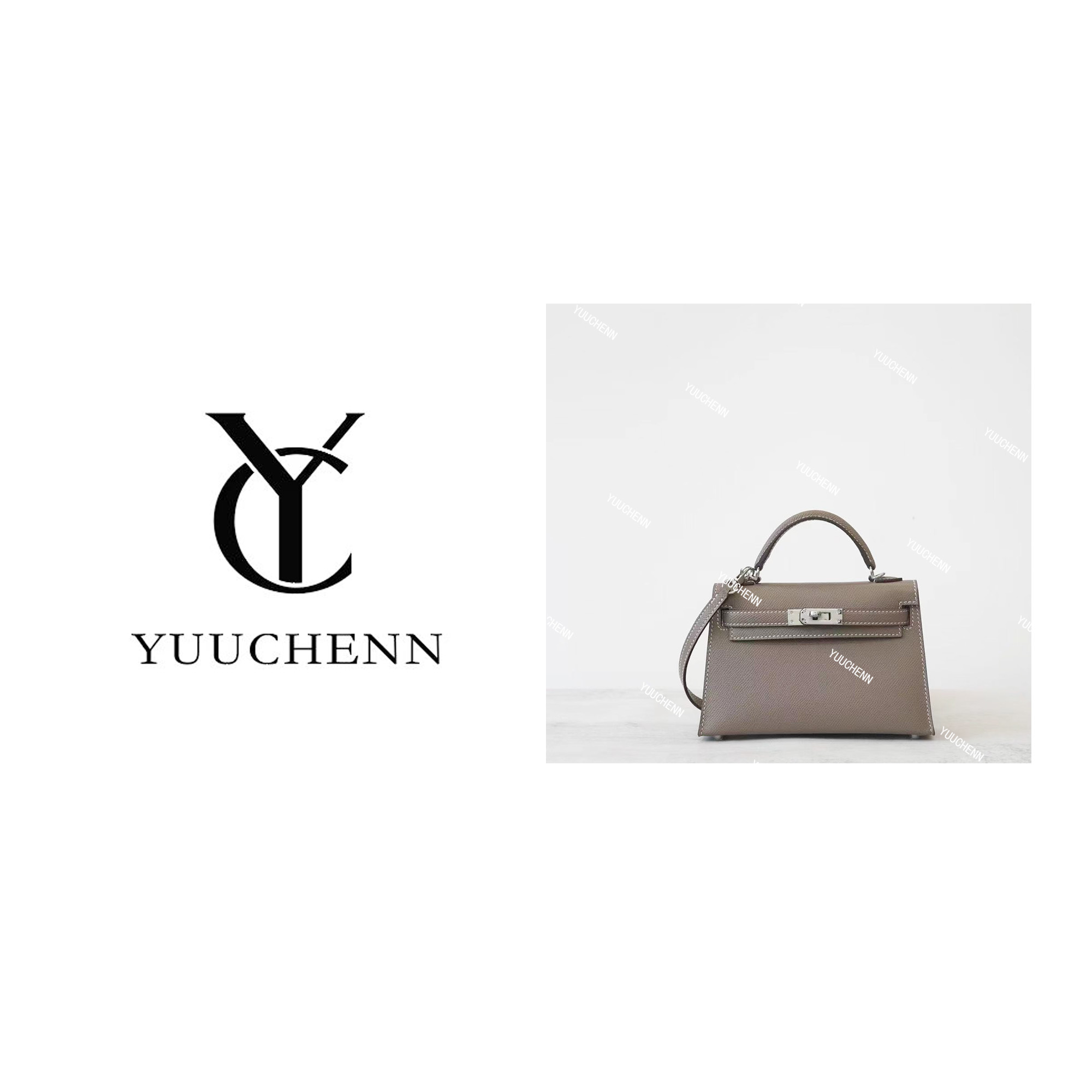 YUUCHENN19cm原创设计高定真皮包 HH3136