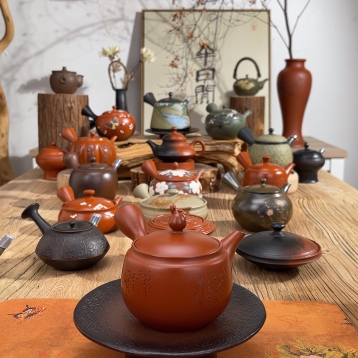 龙*?常滑老北条手作茶壶