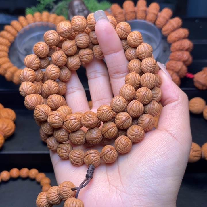 桃核手串?***1.1尺寸聚宝盆脖挂（24号链接）