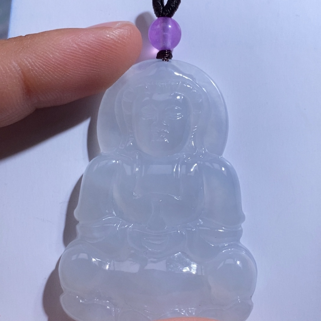 翡翠未镶嵌吊坠(不含链)翡翠观音