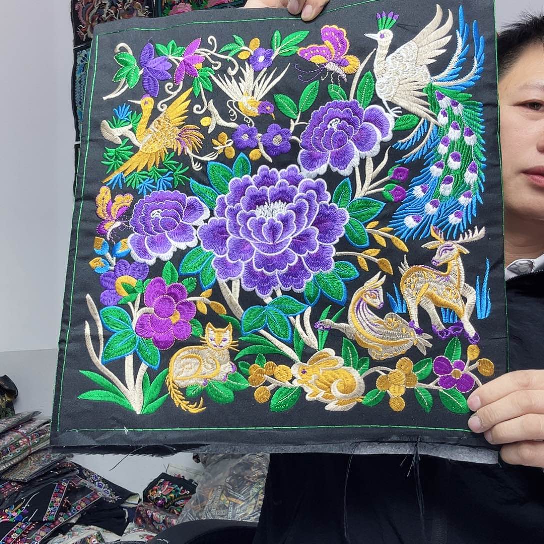 民族风电脑绣花尺寸37公分