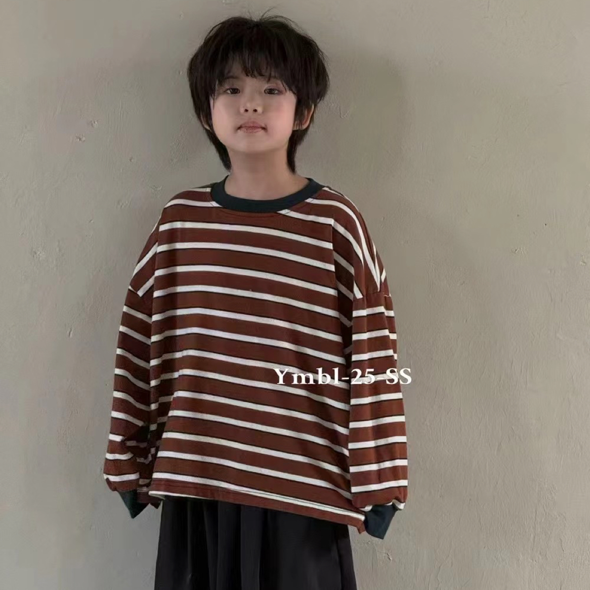森系韩韩条纹25319