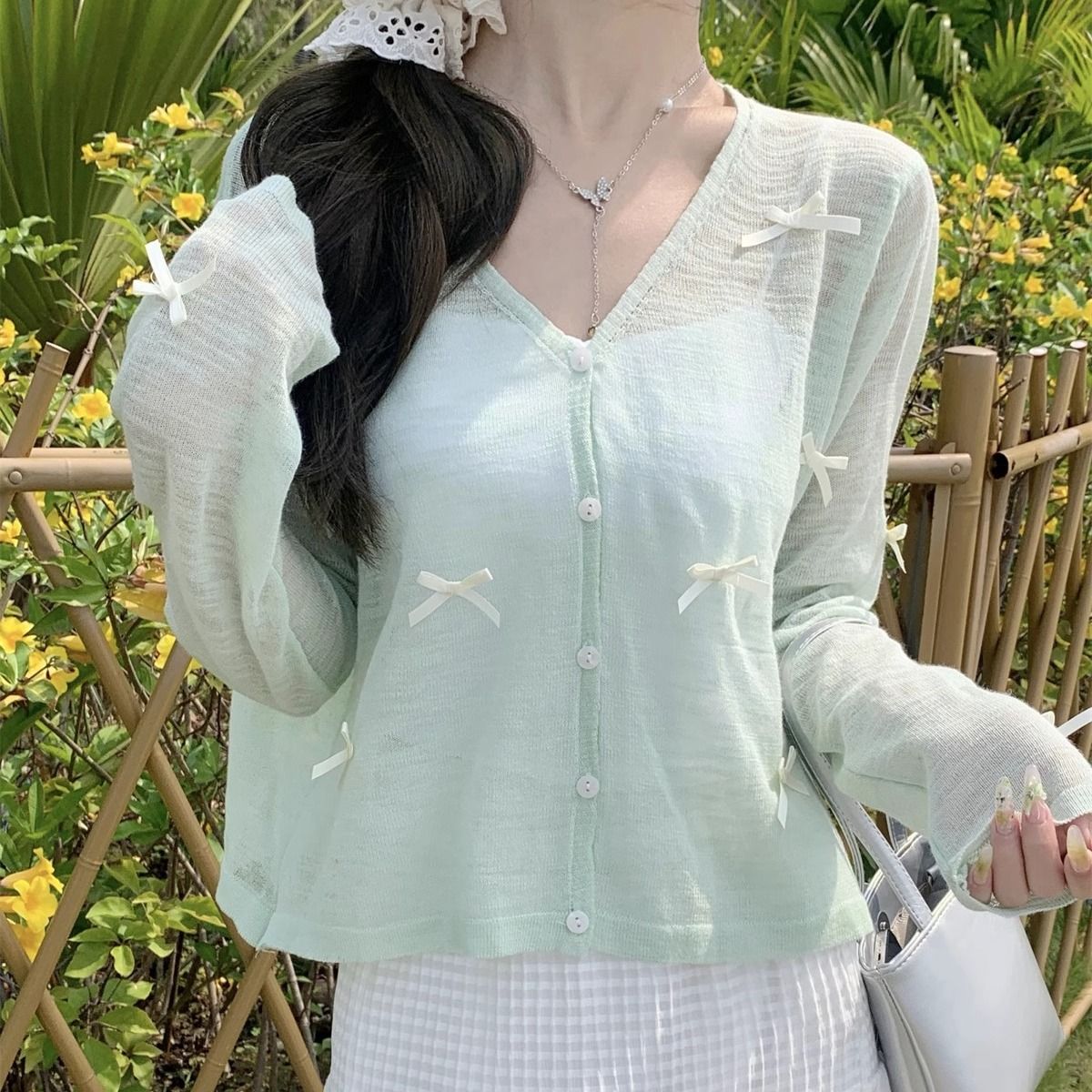 时尚套装领针织辣妹