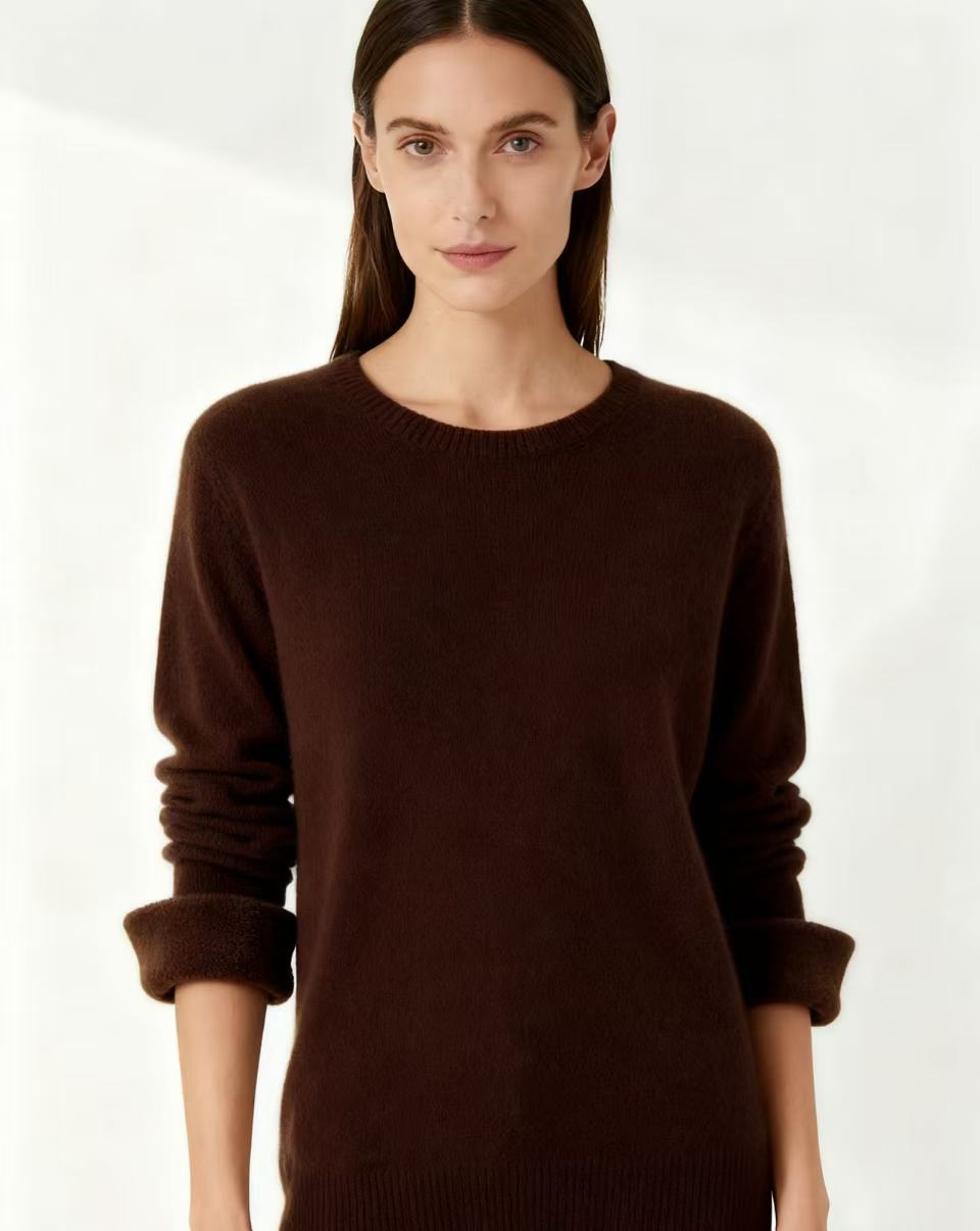 12-30[200-299】圆领针织宽松型常规毛针织衫秋冬针织衫套衫套头