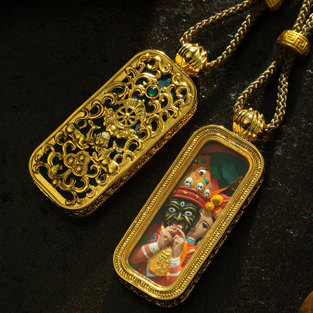 【观自在】扎基观世音文殊地藏普贤·高端定制手绘非遗文创