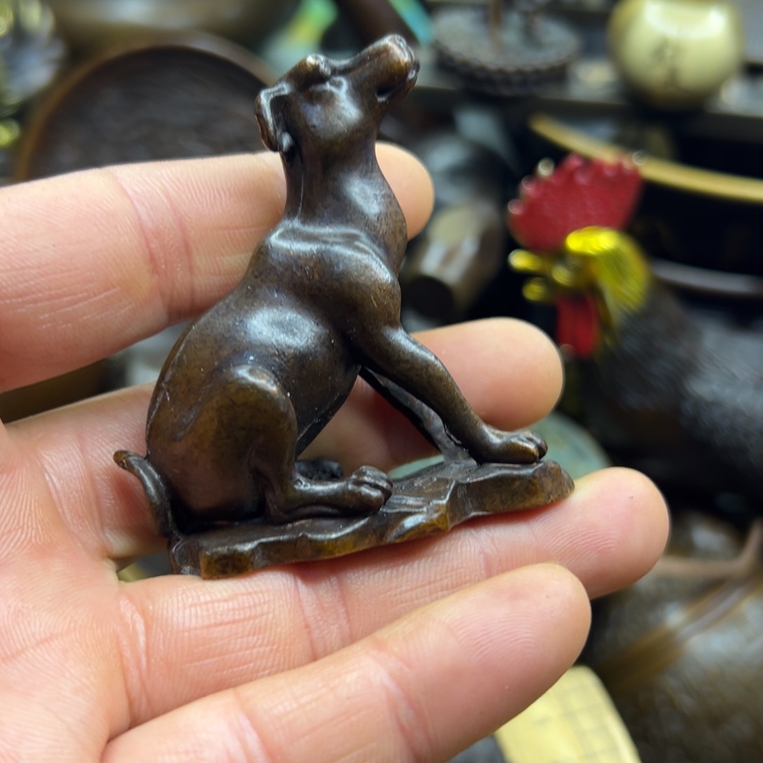 铜摆件欢迎欢迎你