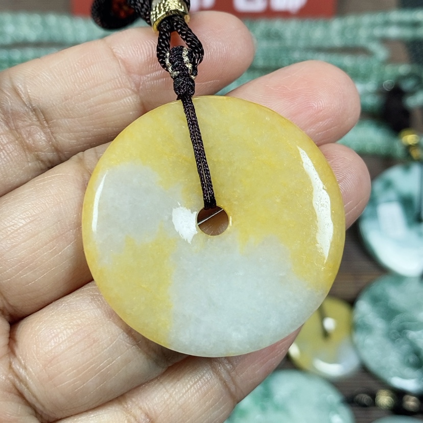 【闪购商品】翡翠颈饰未镶嵌玉吊坠翡翠玉平安扣