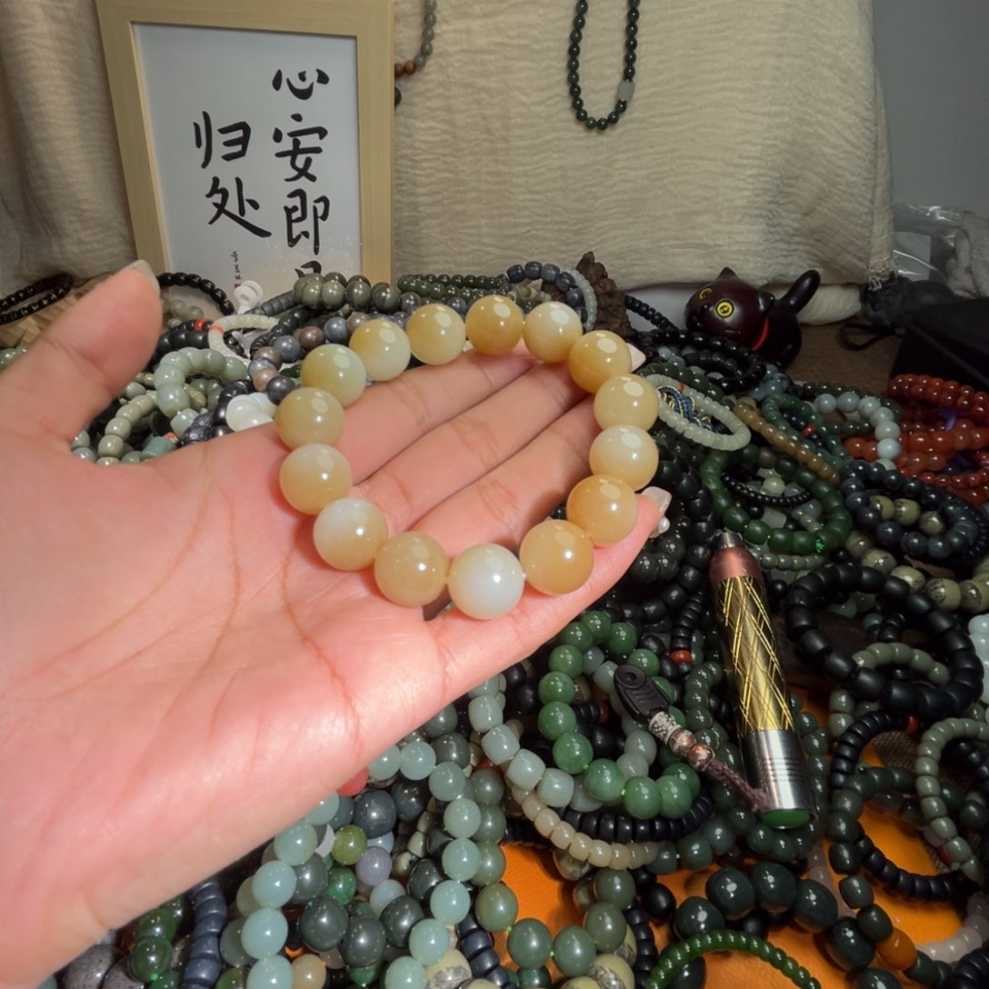 和田玉手链未镶嵌