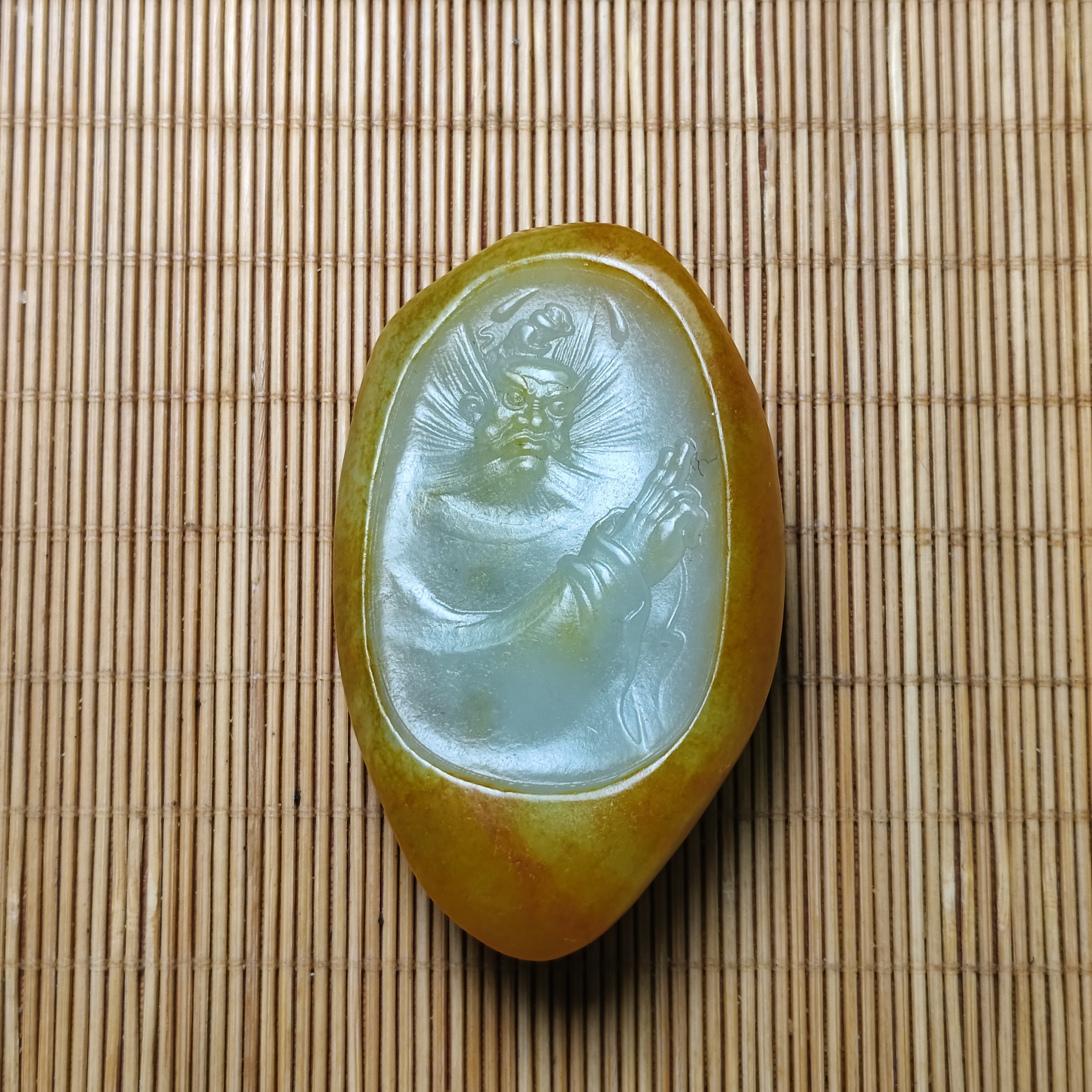 新疆和田玉钟馗伏魔110克