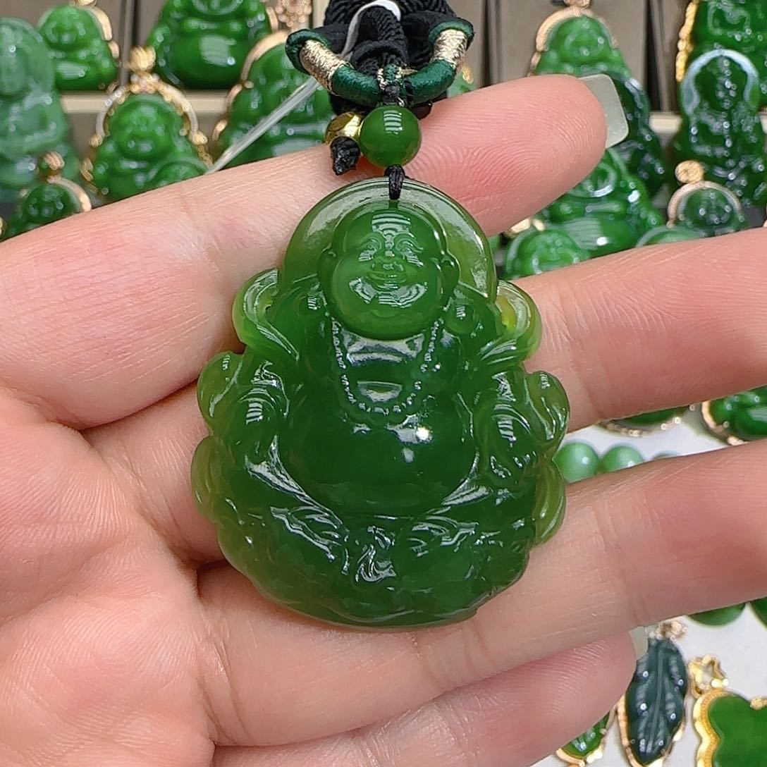 和田玉（碧玉）吊坠(不含链)未镶嵌
