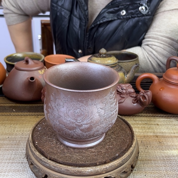 紫砂茶壶底槽清高温还原烧260cc