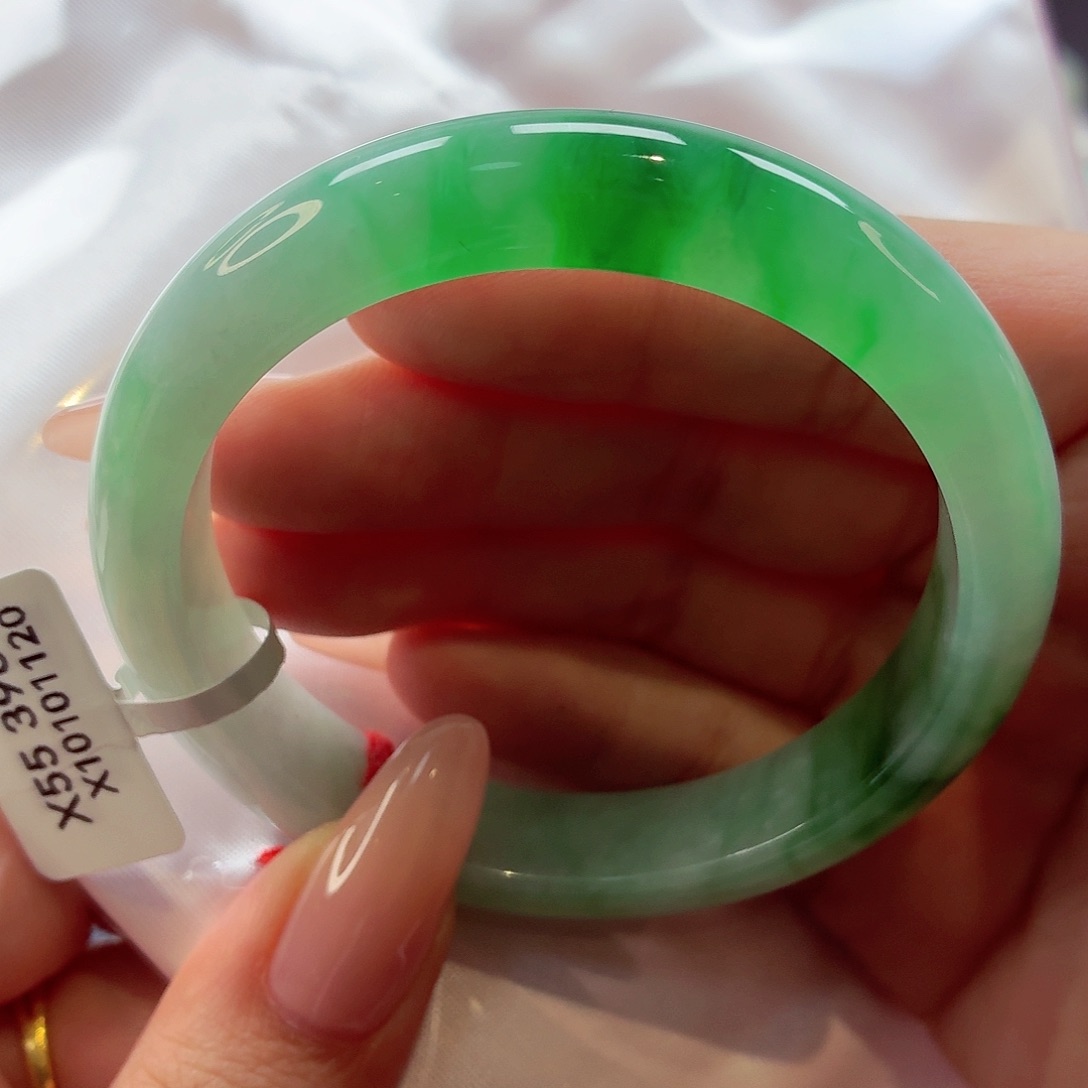 翡翠未镶嵌手镯22（10号）