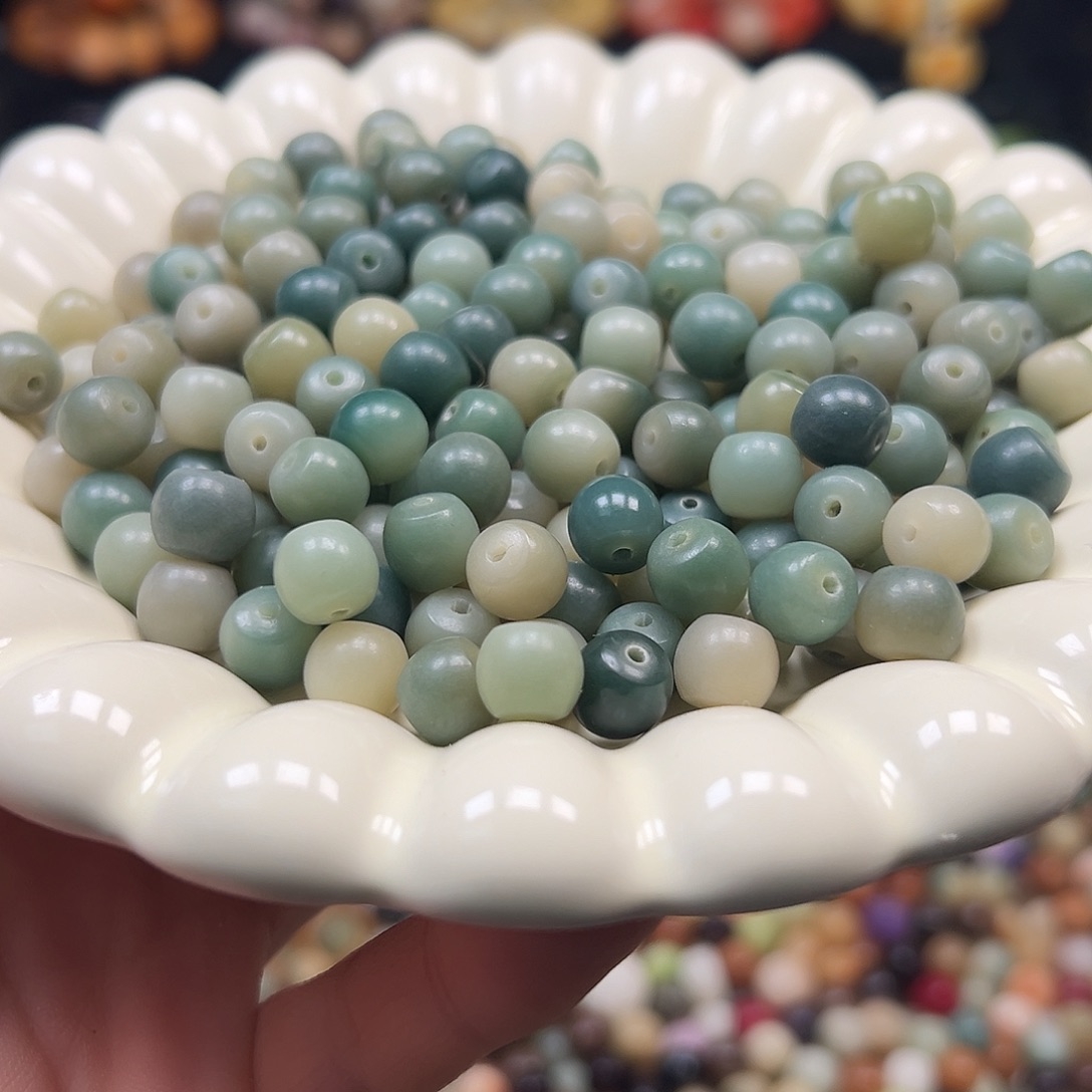 手串菩提根/象牙果卡9绿酒桶300颗