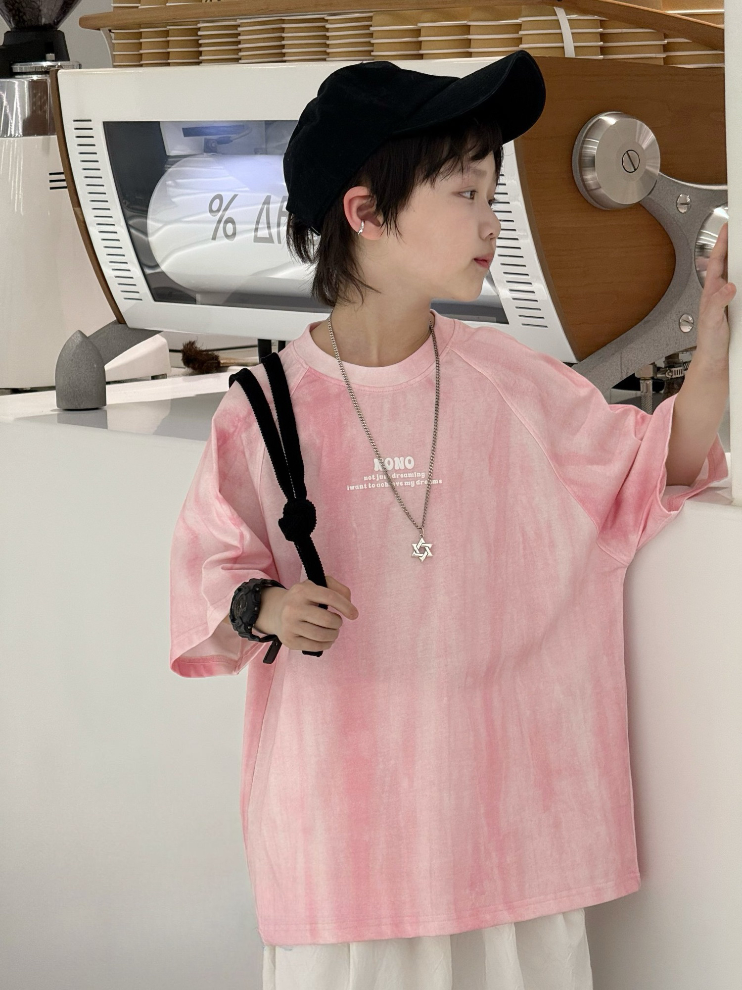 潮童百搭扎染短袖61199