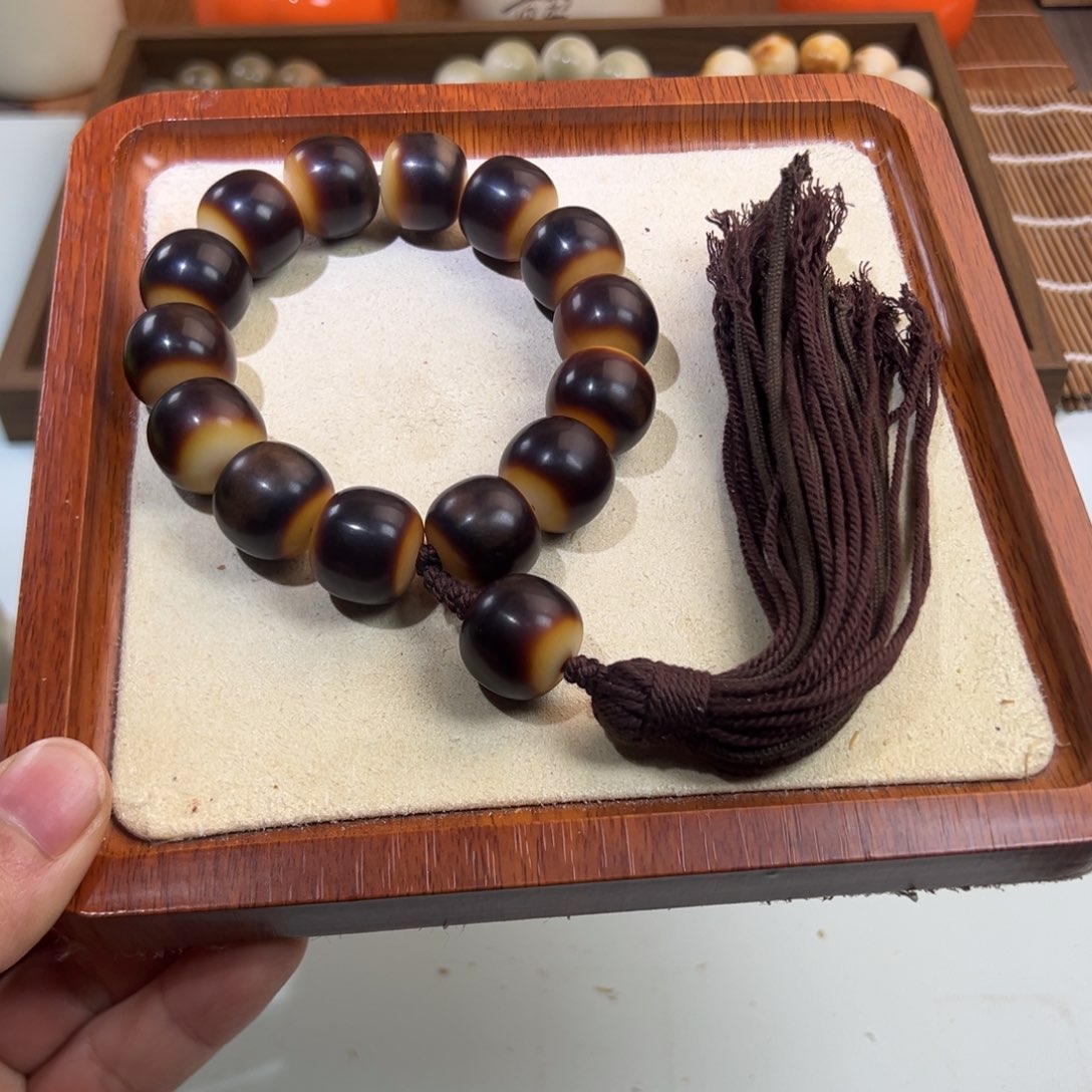 不***1菩提根/象牙果吊坠聚宝盆手持19mm（微瑕）