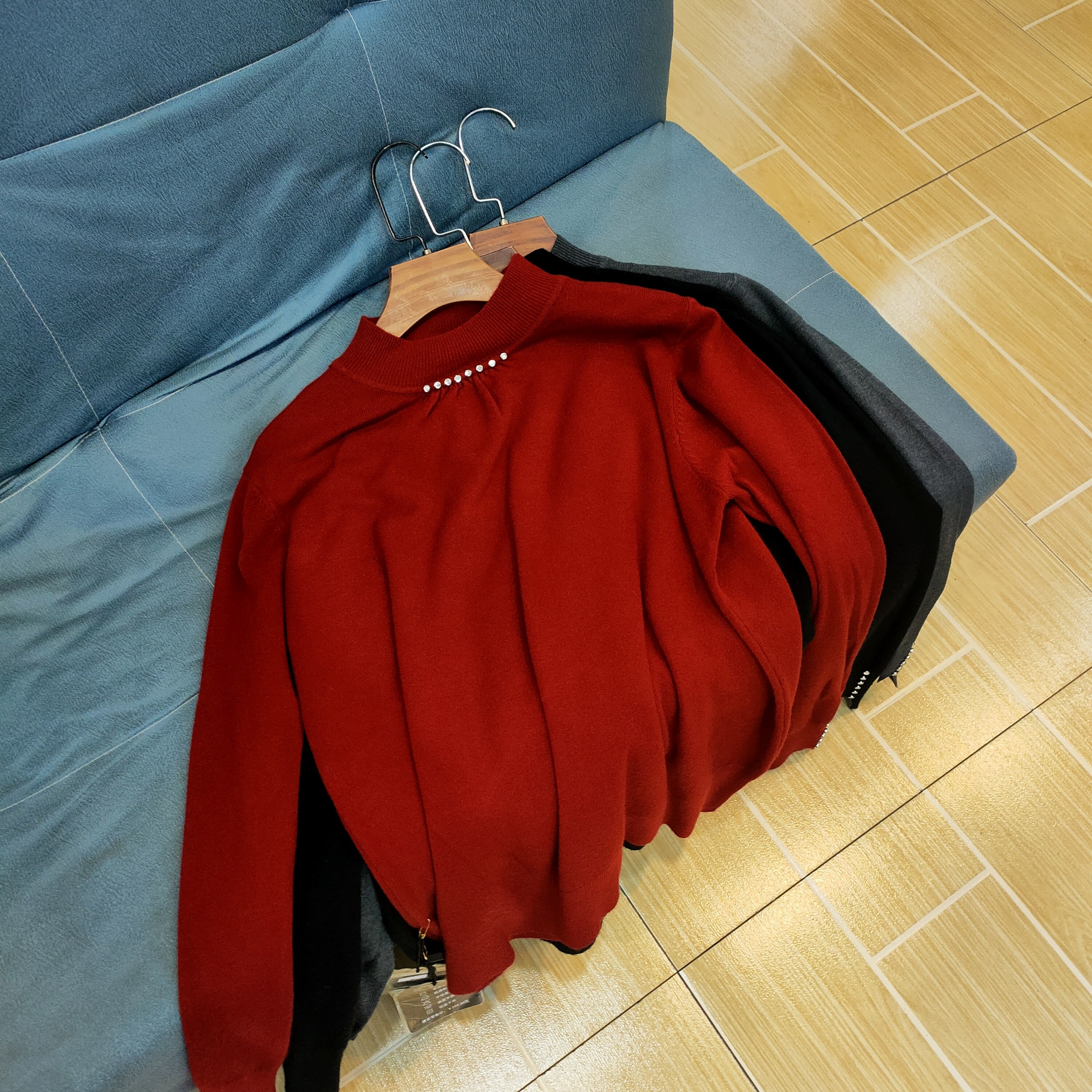 针织半高领毛衣秋冬内搭