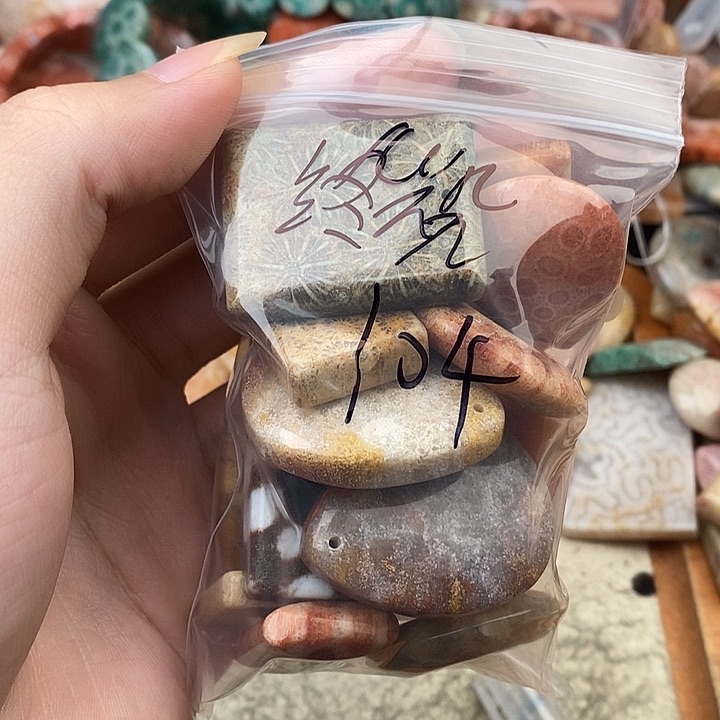 终***凯硅化玉颈饰未镶嵌