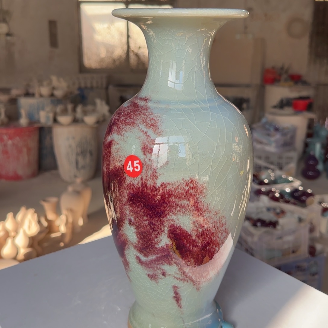 陶摆件郑家钧窑摆件微瑕