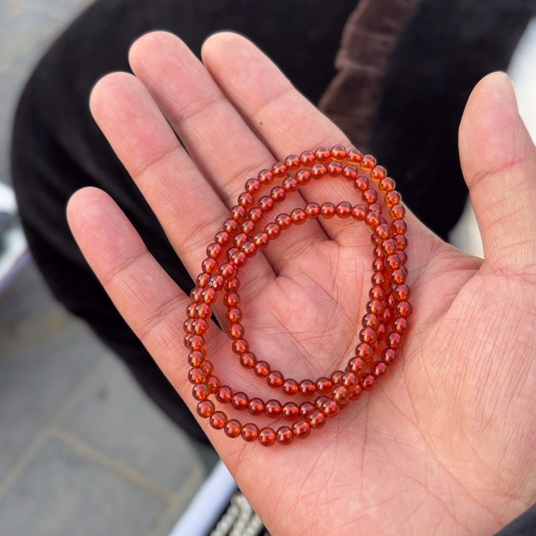 石榴石手串卡4.3未镶嵌