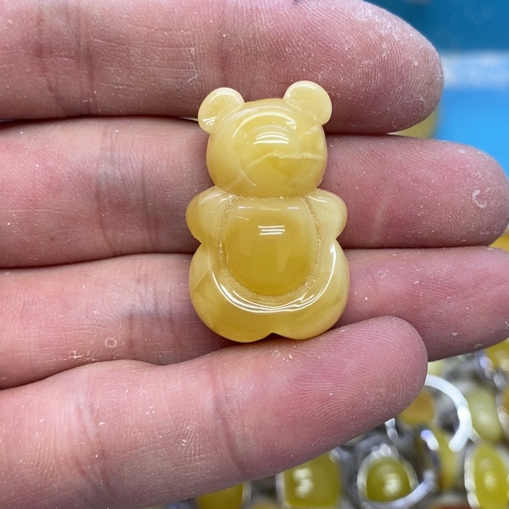 蜜蜡裸石未镶嵌吊坠