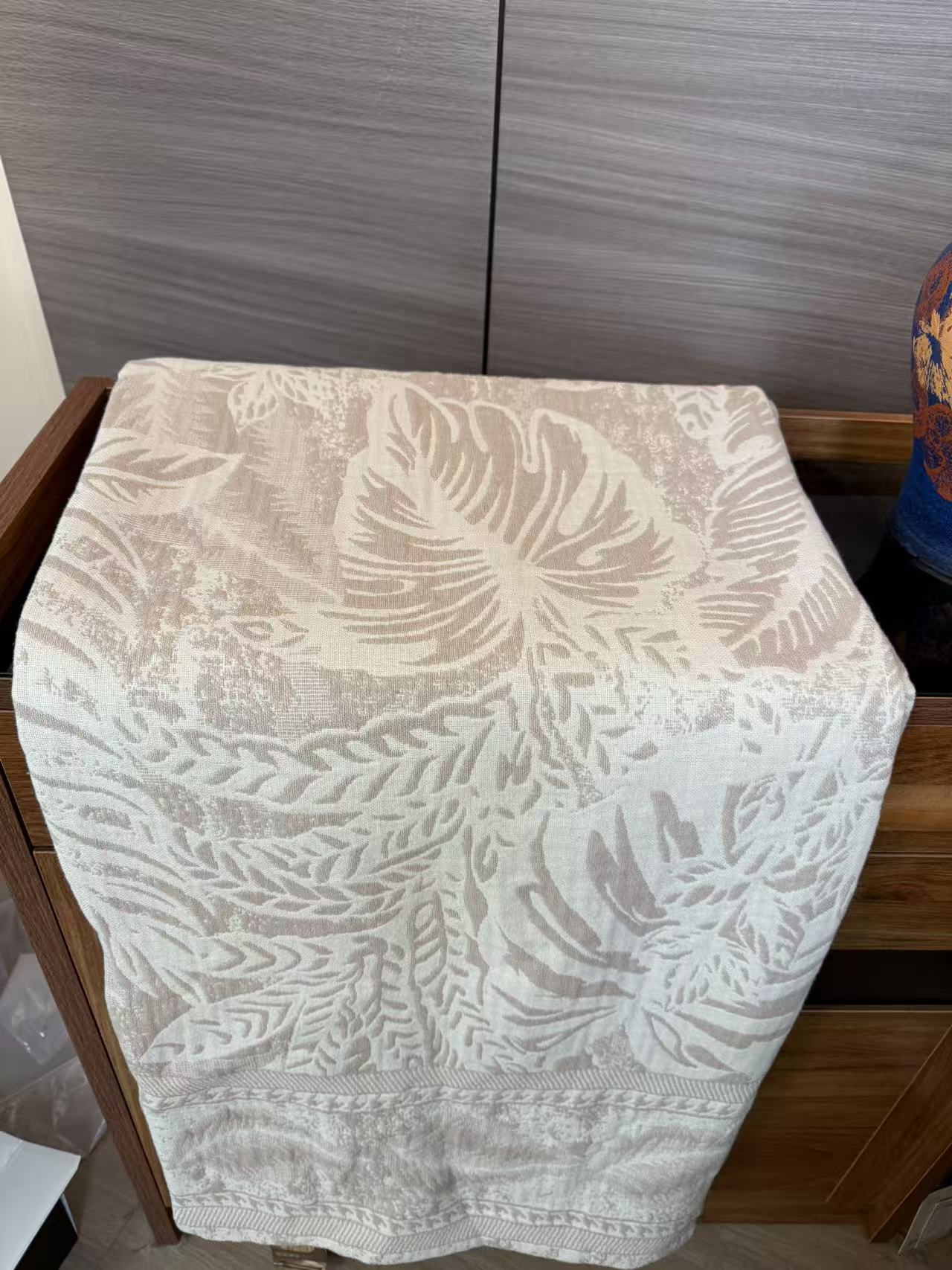 【DADONG·焦糖叶影】210*240罗布麻纱布毯轻奢多功能毯可机洗