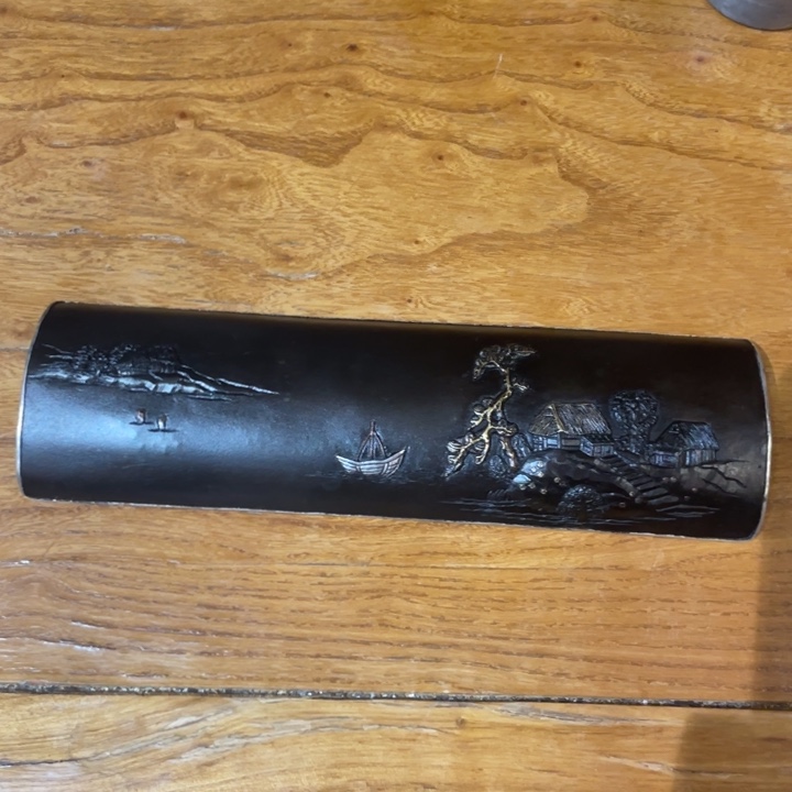 铁打出茶则茶道具摆件