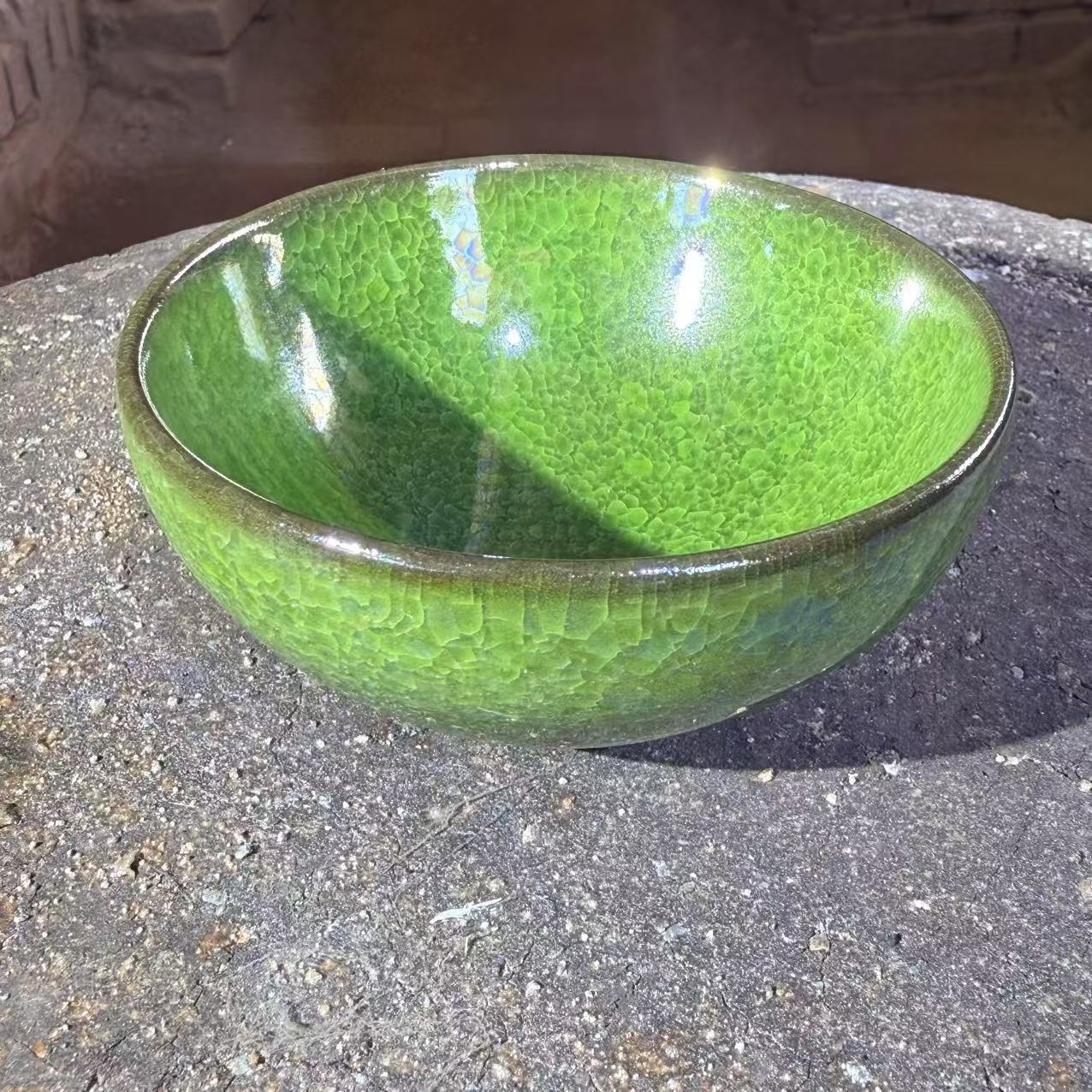 茶杯茶器 七彩绿冰裂