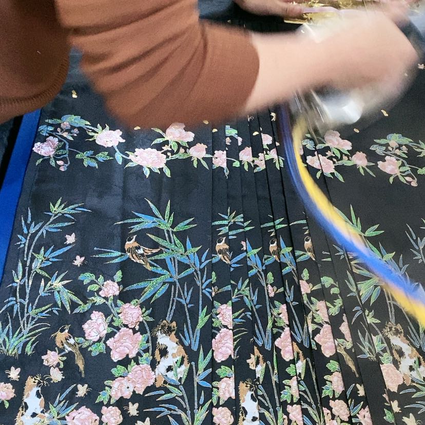【闪购商品】鸟语花香黑色S