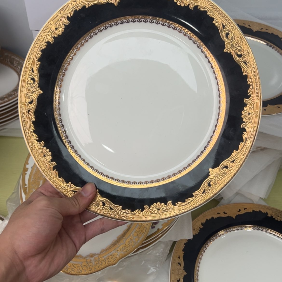 【闪购商品】瓷片10.5寸平盘两个一单微瑕