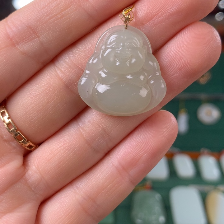 和田玉（青玉）未镶嵌颈饰